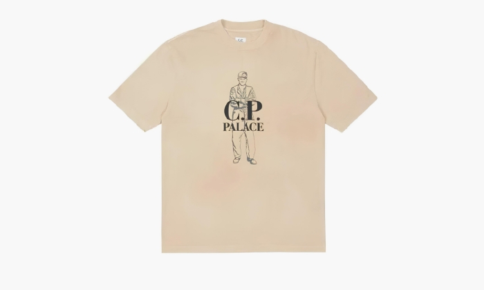 Palace X C.P. Company T-Shirt "Beige" (Футболки) фото - P23CPES004