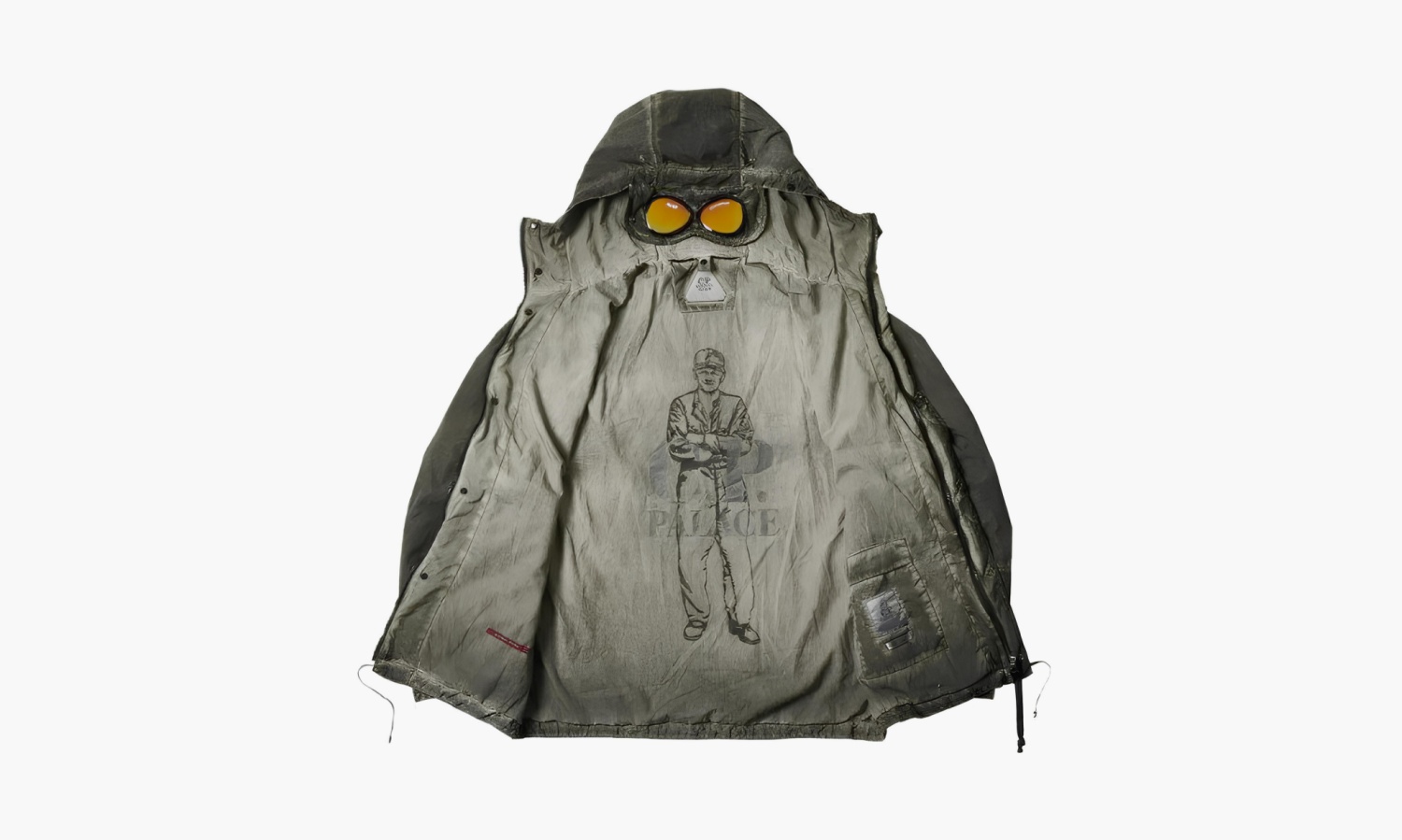 фото Palace x C.P. Company Shell Goggle Jacket 'Black' (Куртки)-P23CPJK003