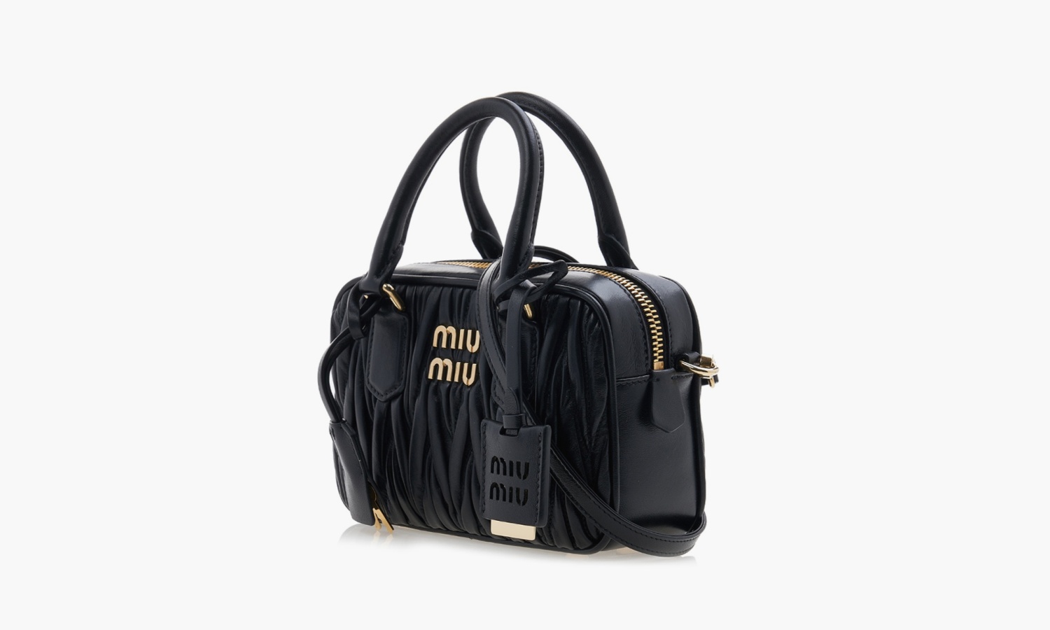 фото Miu Miu Matelassé Nappa Leather Arcadie Bag "Black" (Miu Miu)-5BB123-N88-F0002-V-YOO