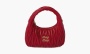фото Miu Miu Wander Matelasse Nappa Leather Hobo Bag "Red" (Miu Miu)-5BC125-N88-F0011-V-OOY