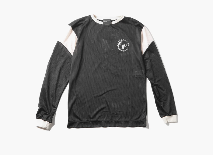 Enfants Riches Déprimés Tabac Rat Mesh Long-Sleeve T-Shirt Black/Ivory  Enfants Riches Déprimés Tabac Rat Mesh Long-Sleeve T-Shirt Black/Ivory