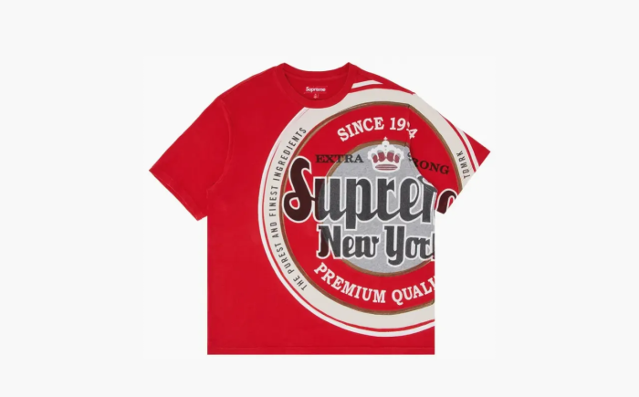 Supreme Lager Short-Sleeve Top Red 