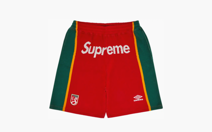 Supreme x Umbro Knit Soccer Short "Red" 