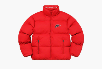 Supreme x Nike Reversible Puffy Jacket Red 