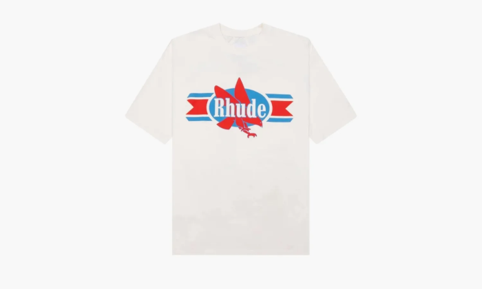 RHUDE Chevron Eagle Tee Vintage White  RHUDE Chevron Eagle Tee Vintage White