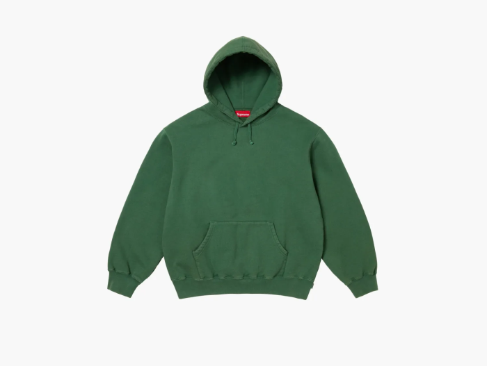 Supreme Frayed Hooded Sweatshirt Pine 