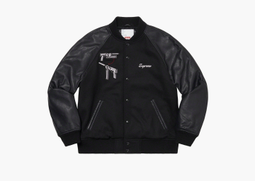 Supreme Aeon Flux Varsity Jacket Black  Supreme Aeon Flux Varsity Jacket Black