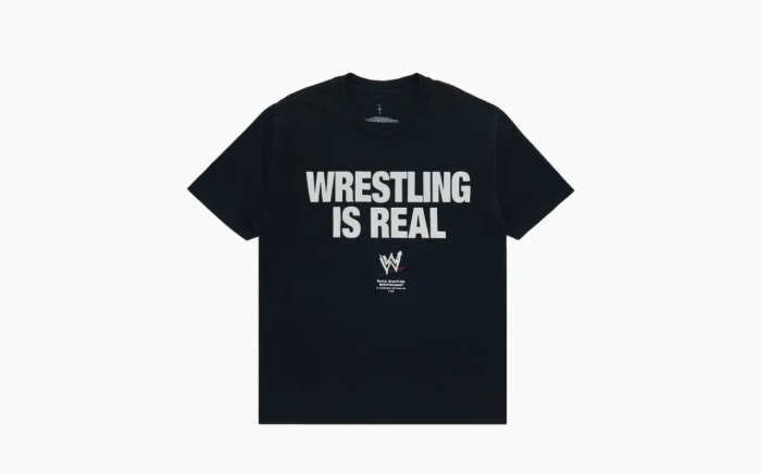 Cactus Jack by Travis Scott Wrestling is Real Real Tee "Black" 