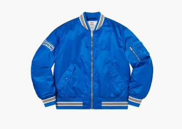 Supreme Second To None MA-1 Jacket Blue  Supreme Second To None MA-1 Jacket Blue