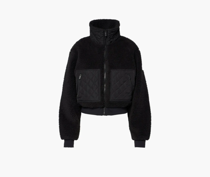 Alo Yoga Sherpa Edge Bomber Black 