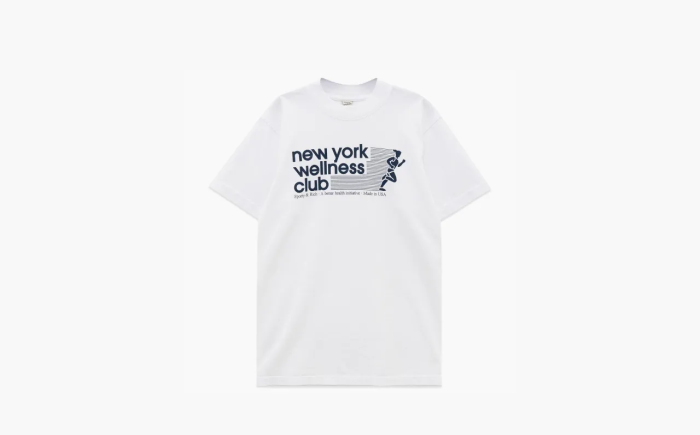 Sporty & Rich White 'New York Wellness Club' T-Shirt White 