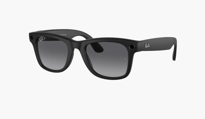 Ray-Ban Meta Wayfarer Sunglasses Matte Black/Grey  Ray-Ban Meta Wayfarer Sunglasses Matte Black/Grey