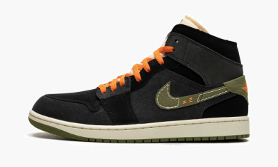 Air Jordan 1 Mid SE Craft "Anthracite Light Olive" - 8 US