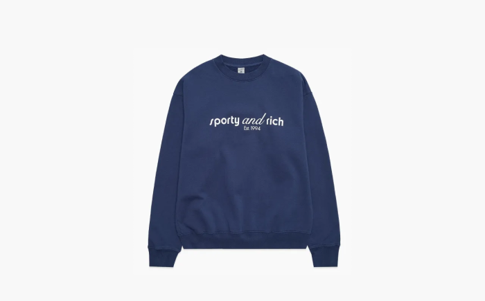 Sporty & Rich Sweatshirt Marine Blue 