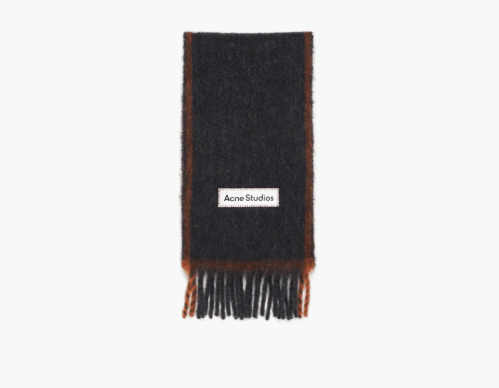 Acne Studios Wool Mohair Scarf Black 