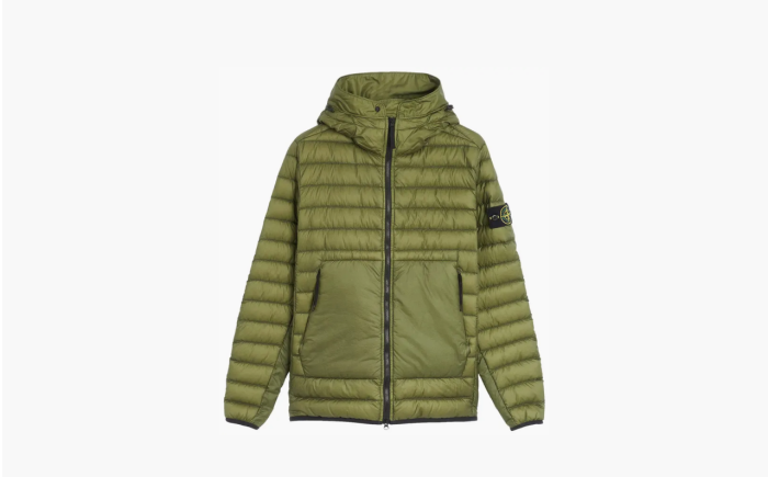Stone Island Real Down Jacket "Olive" 
