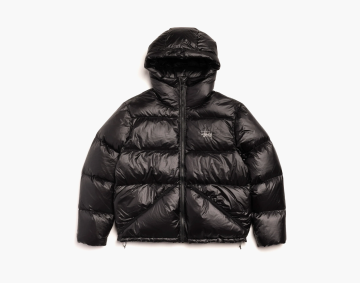 Stussy Micro Ripstop Down Parka Jet Black 