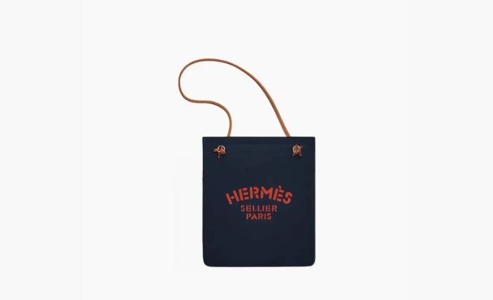 Hermes Aline Canvas Bag Blue 