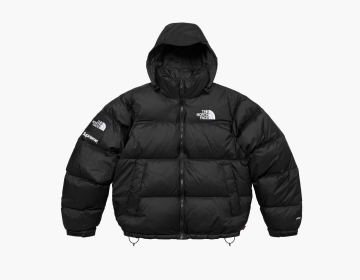 Supreme x The North Face Nuptse Jacket Black 