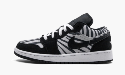 Air Jordan 1 Low GS "Zebra" - 3.5Y