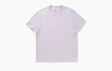 Ami Paris ​ADC Logo-Embroidered T-Shirt Purple 