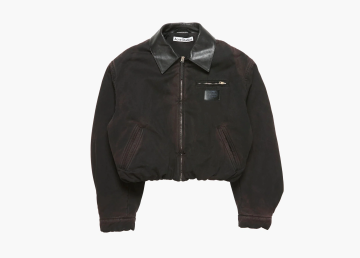 Acne Studios Washed Bomber Jacket Black 