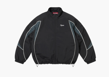 Supreme Contrast Piping Track Jacket Black 