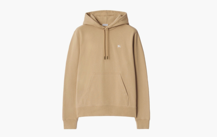 Burberry Knight Stamp Cotton Hoodie "Flax" 
