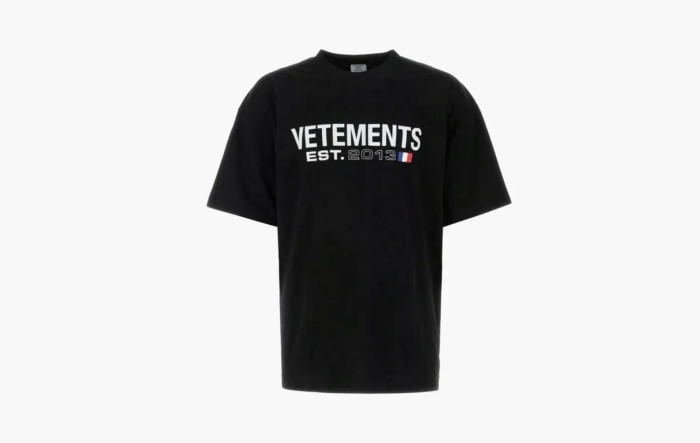 Vetements Flag Logo T-shirt Black  Vetements Flag Logo T-shirt Black