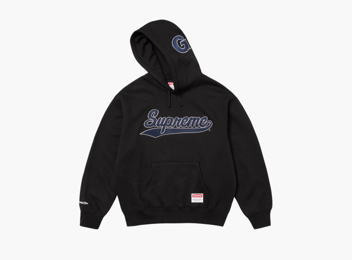 Supreme x Mitchell & Ness NCAA Hooded Sweatshirt Black 