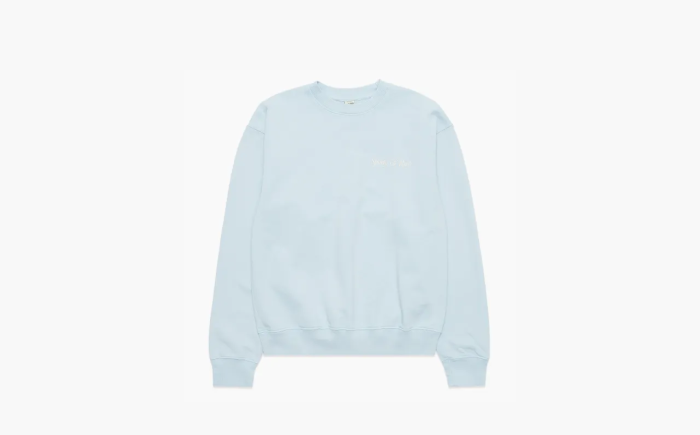 Sporty & Rich Hwcny Crewneck FW24 Sweatshirt Light Blue 