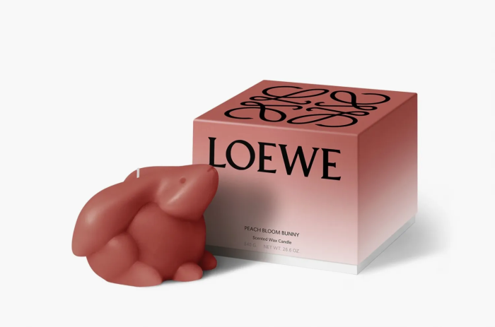 Loewe Rabbit Candle Peach Bloom Bunny 