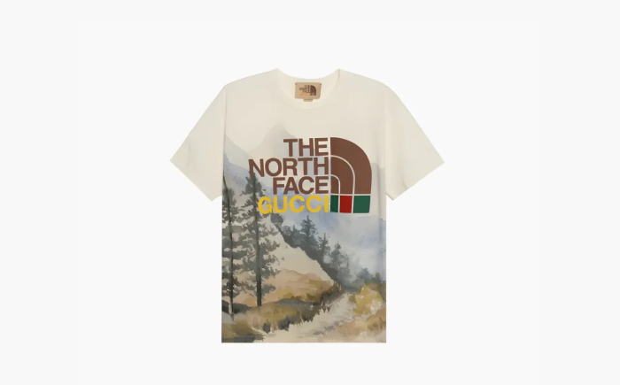 Gucci x The North Face T-shirt Trail Print  Gucci x The North Face T-shirt Trail Print