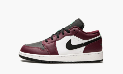 Jordan 1 Low GS "Dark Beetroot Roma Green" - 4.5Y