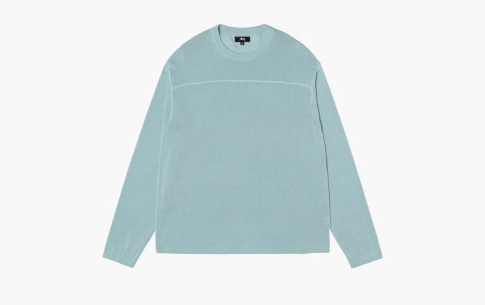 Stussy Lightweight Football Crew Light Blue  Stussy Lightweight Football Crew Light Blue