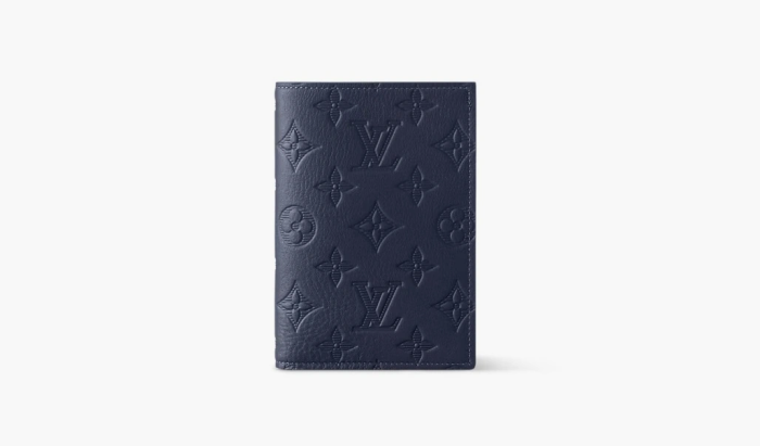 Louis Vuitton Passport Cover Monogram Navy Blue  Louis Vuitton Passport Cover Monogram Navy Blue