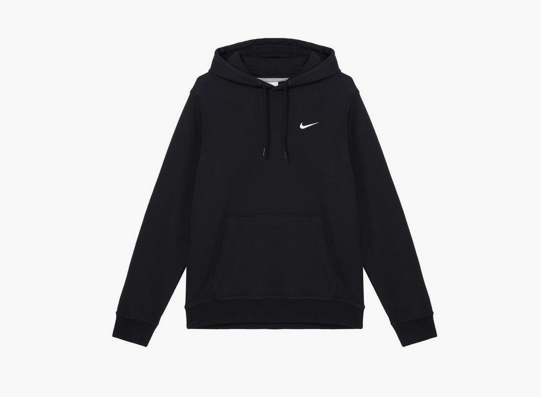 Nike Club Swoosh Hoodie Black  Nike Club Swoosh Hoodie Black