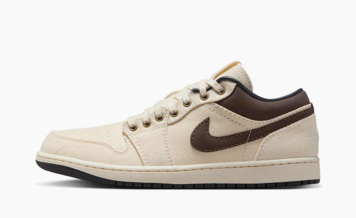 Air Jordan 1 Low Premium "Ivory Baroque Brown" 