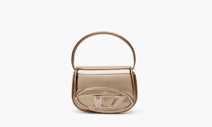 Diesel 1DR Iconic Mini Bag Mirrored Leather Bronze 