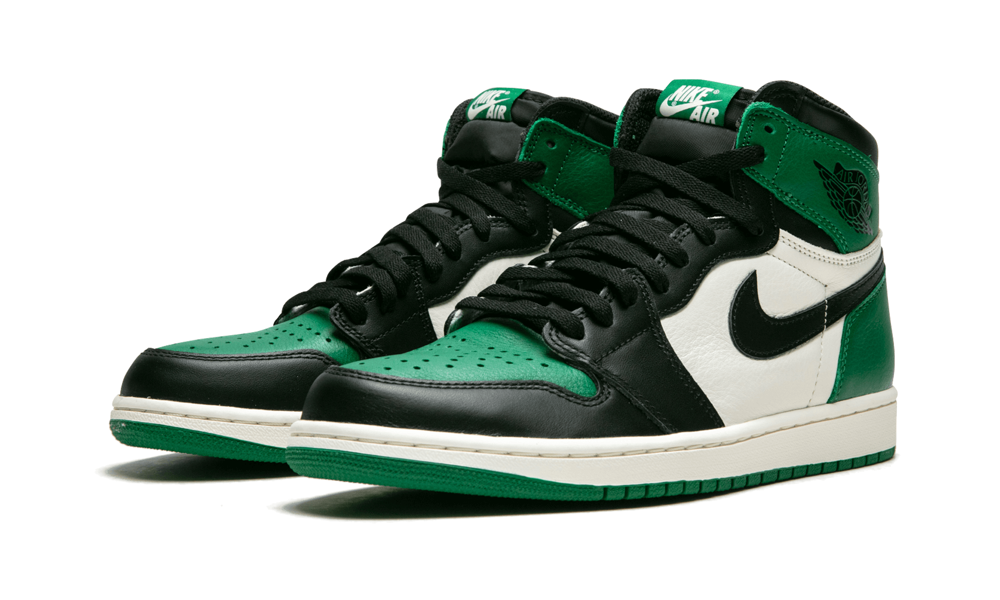 Jordan 1 green swoosh on sale