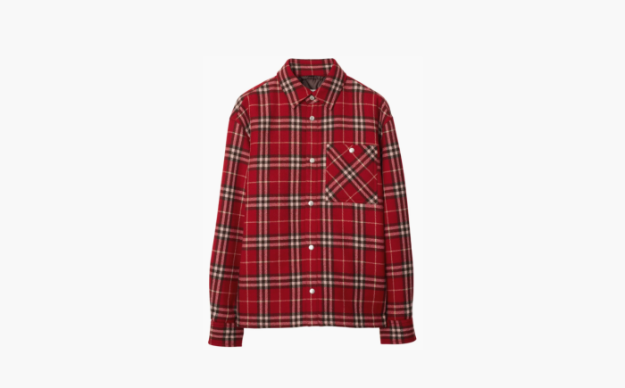Burberry Checkered Shirt Jacket "Red" 