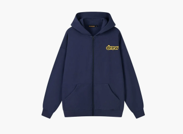 Drew House Sherman Zip-Up Hoodie Navy 