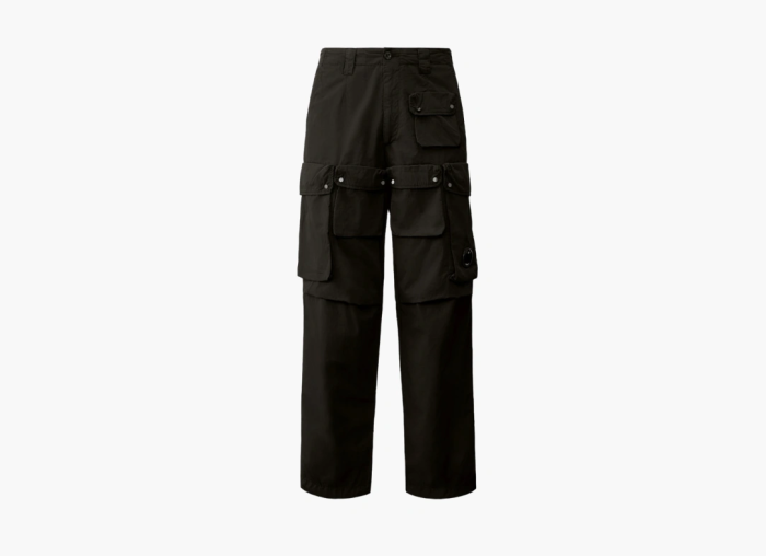 C.P. Company Ripstop Loose Cargo Pants Black  C.P. Company Ripstop Loose Cargo Pants Black