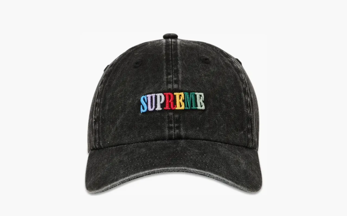 Supreme Pigment Dye 6-Panel Black  Supreme Pigment Dye 6-Panel Black