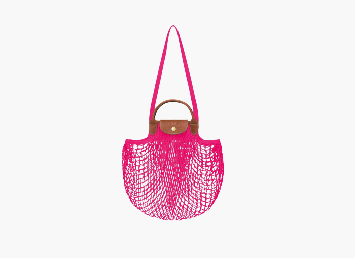 Longchamp Le Pliage Filet Top Handle Bag  "Candy" 