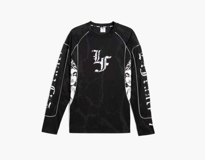 Puma x Lamelo Ball LaFrance Written in Chrome Men's Jersey Black-Flat Medium Gray  Puma x Lamelo Ball LaFrance Written in Chrome Men's Jersey Black-Flat Medium Gray