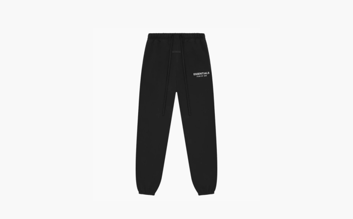 Fear of God Essentials Classic Fit Fleece Sweatpant "Jet Black" 