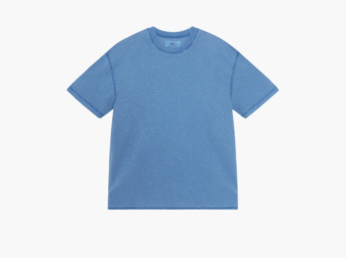 Stussy Pigment Dyed Short-Sleeve Thermal  Blue  Stussy Pigment Dyed Short-Sleeve Thermal  Blue