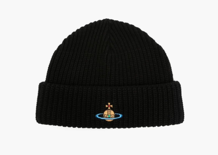 Vivienne Westwood Sporty Beanie Wool Black  Vivienne Westwood Sporty Beanie Wool Black