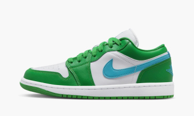 Jordan 1 Low WMNS "Lucky Green Aquatone" - 5W